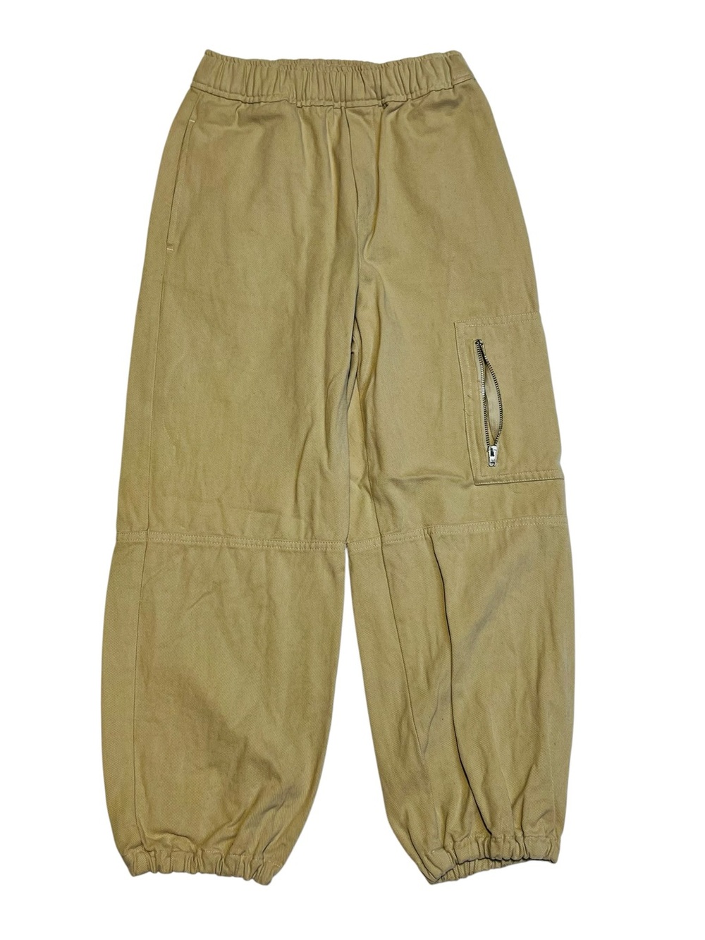 Zara Girls 10 Y Cream Cargo Jogger Pants